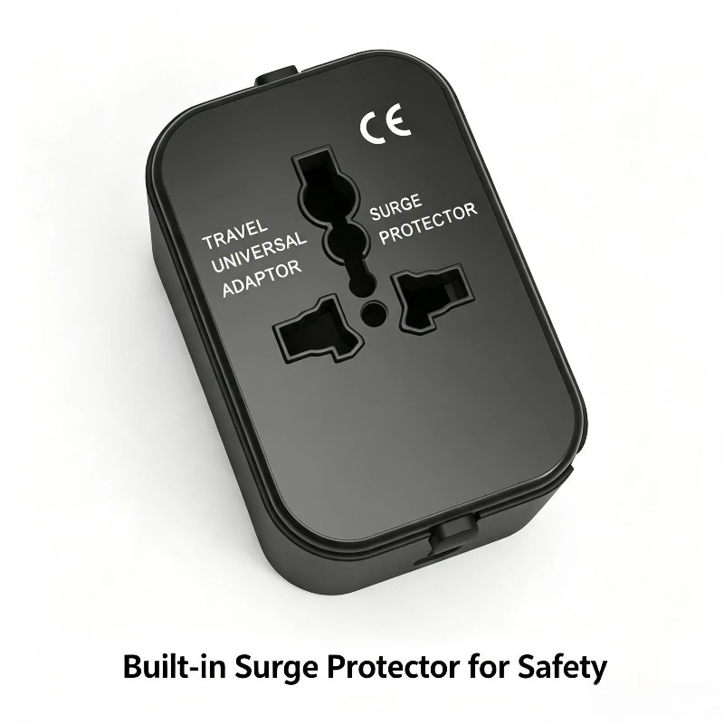 Universal Travel Adapter 2 AC 2 USB Charger Socket EU UK US AU Plug Converter 100-250V Compact For Phone Tablet