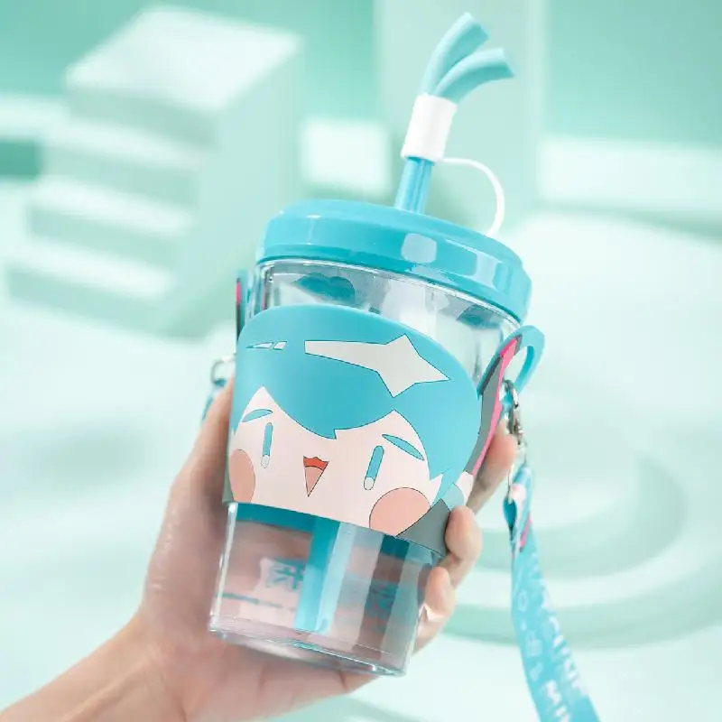 Bili Bili Cartoon New Product moeyu VOCALOID Hatsune Miku Cute Vitality Drink Cup Can Be Carried