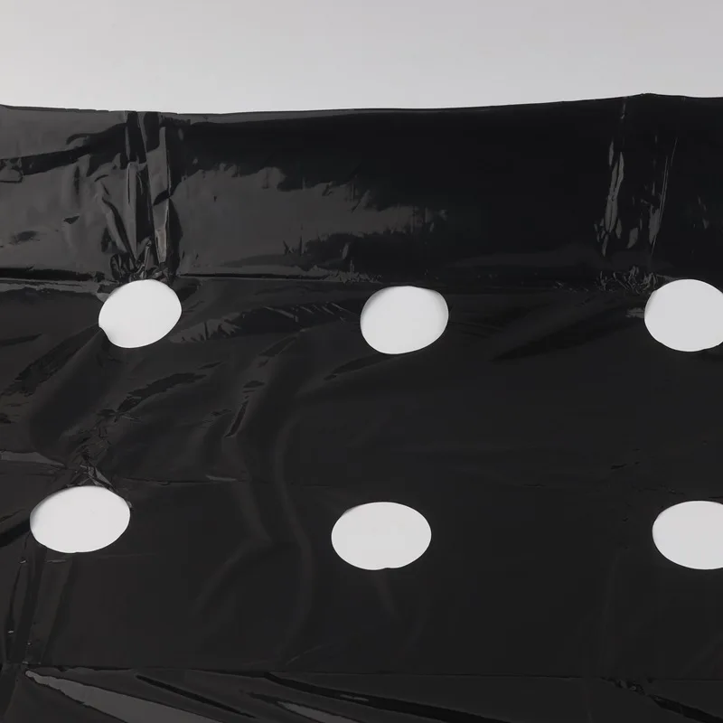 5Holes 95cmx10m 0.03mm Black Mulch Film for Gardening Plants Perforated PE Film Mulching Membrane for Strawberry