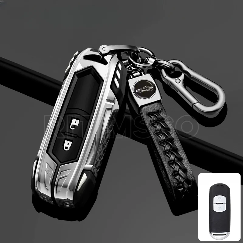 سبائك الزنك سيارة مفتاح بعيد غطاء لمازدا 2 3 5 6 BL BM GJ Atenza Axela Demio CX-3 CX3 CX-5 CX5 CX7 CX-9 CX8 اكسسوارات