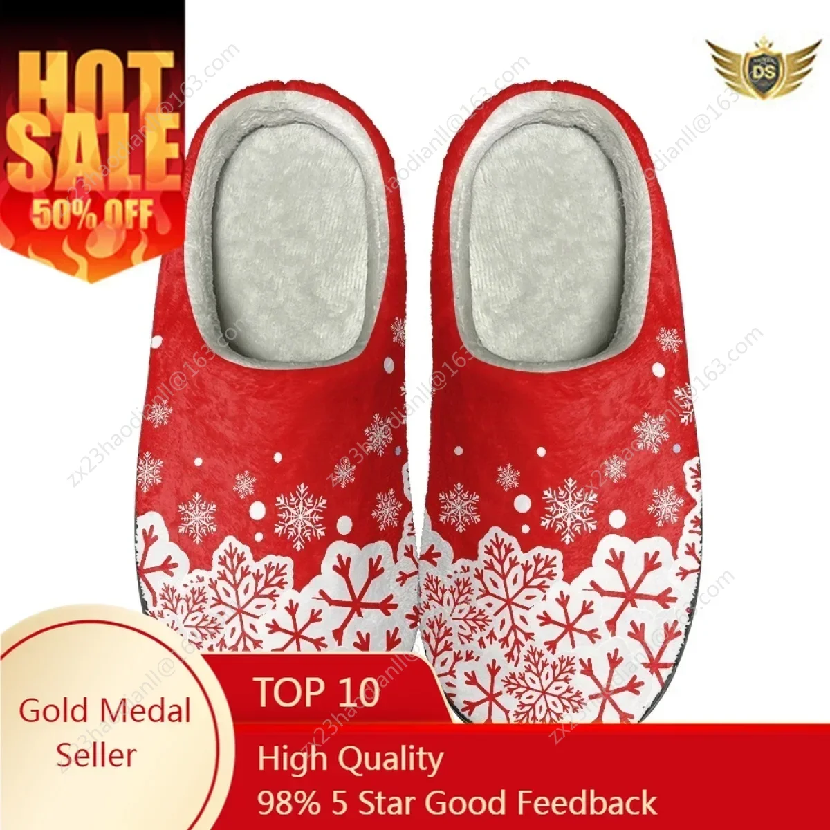 Christmas Print Winter Cozy Warm Slippers Non-slip House Couples Footwear Drop Ship Autumn Winter Bedroom Lady Cotton Slipper