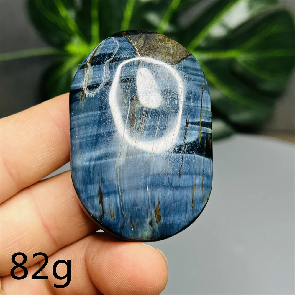 Natural Gemstones Blue Tiger Eye Stones  Shimmering  Palmstone  Home Room Decoration  Festival Gifts  Spiritual Stones Healing