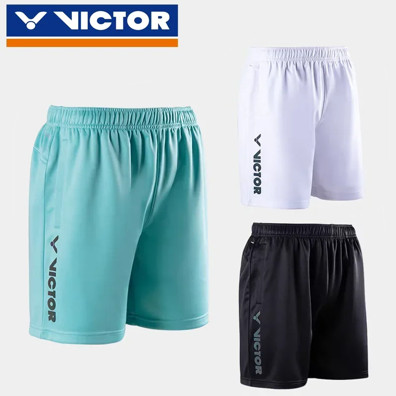 VICTOR Badminton Sports Shorts For Men And Women Breathable Knitted Tennis Shorts Competition Training Running Casual Clothing