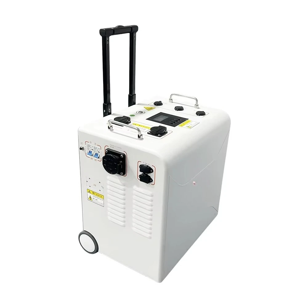 

Portable 5000W Solar Generator 5376Wh Energy Storage Pull Rod Station Car LiFePO4 Battery for Camping Emergency Outdoor Use