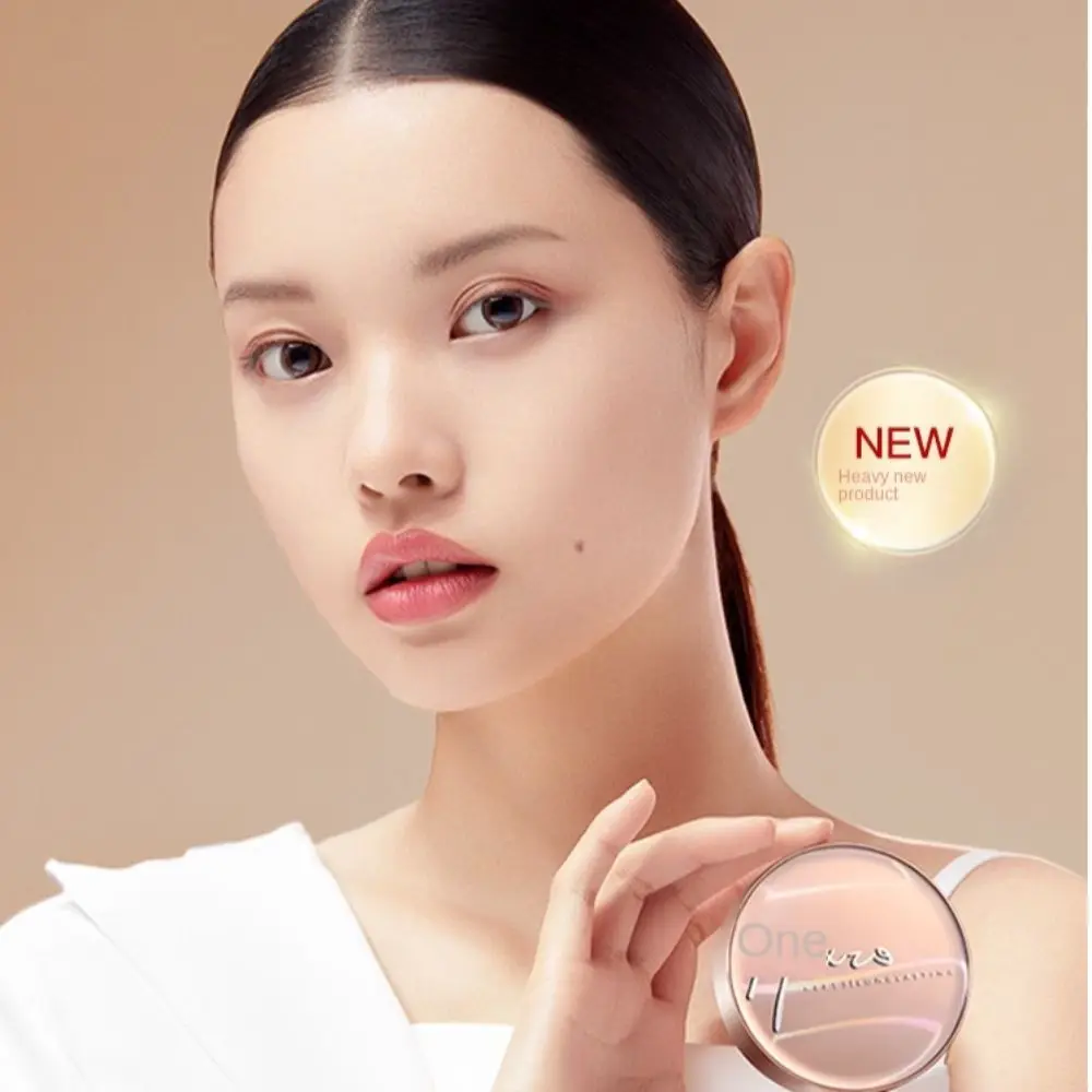 Nuevo Base en polvo de doble capa 2 en 1, base revitalizante de doble capa de Ginseng rojo, polvo suelto para Maquillaje facial