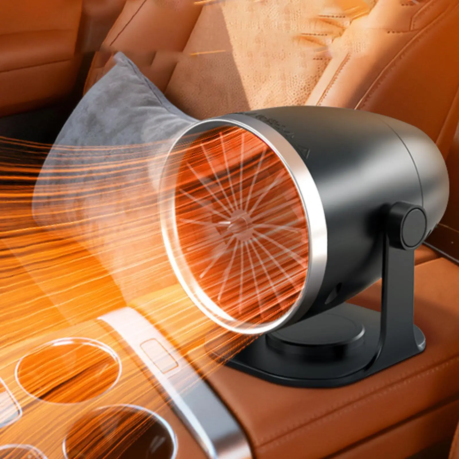 Car Heater 24V 150W Portable Efficient Vehicle Warmer Window Defroster Cooling Fan for Automobile Sedans Van SUV Taxis Trucks