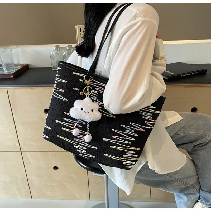

Vintage Women Shoulder Tote Bag Hot Sales Messenger Bags Large Capacity Double Shoulder Bag Female Crossbody Totes Handbag