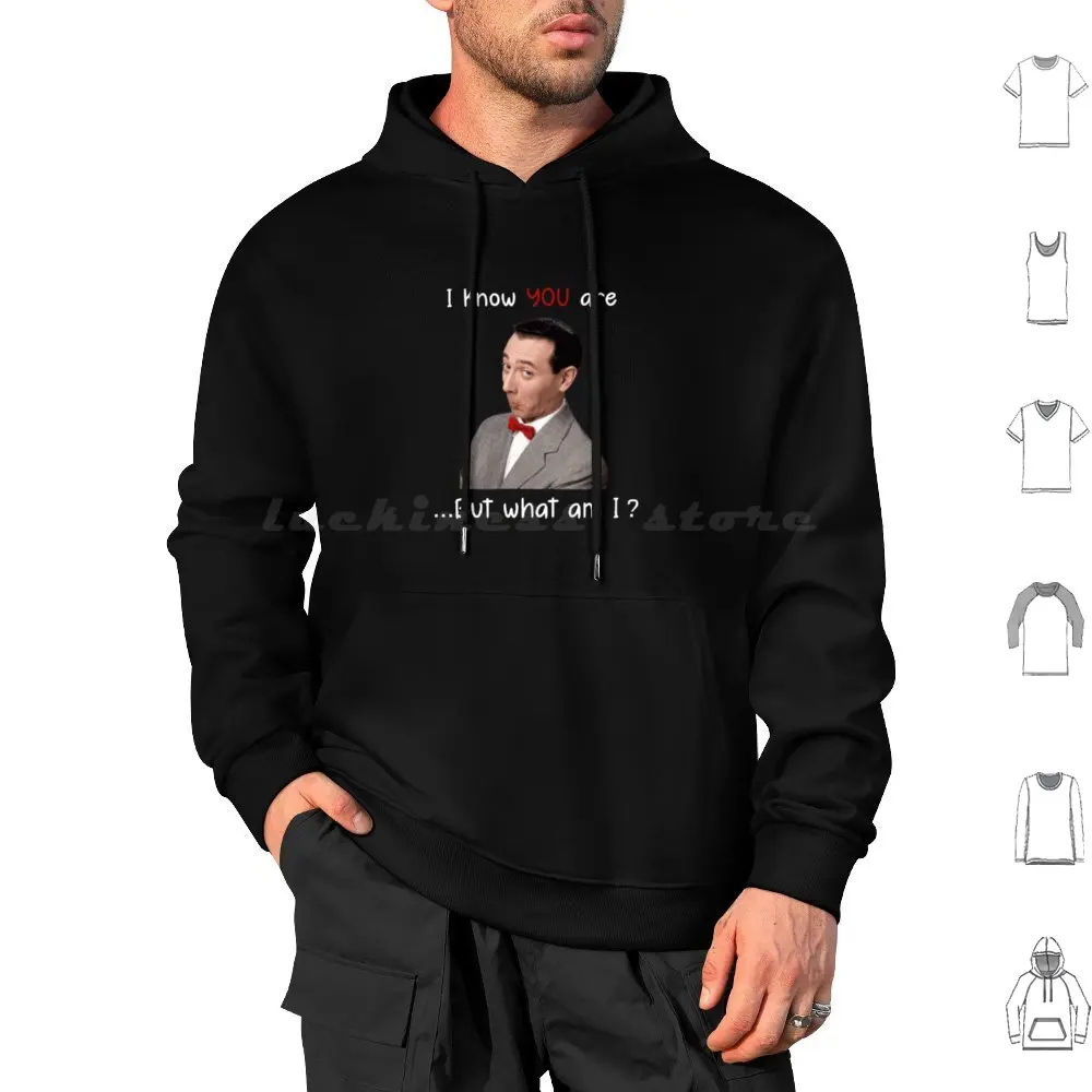 Pee Wee Herman I Know You Are But What Am I Sweats à capuche à manches longues Pee Wee Herman I Know You Are But What Am I Paul