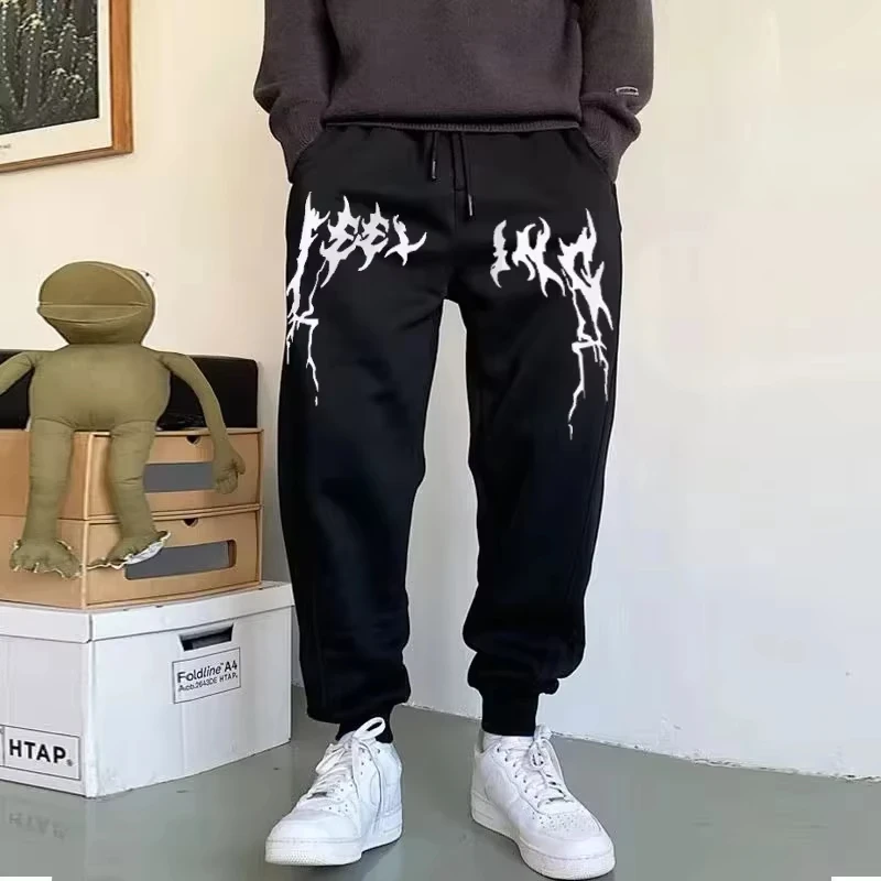 

Hot-selling fashion versatile casual cotton men's trousers comfortable sports street sweatpants unisex autumn and winter models