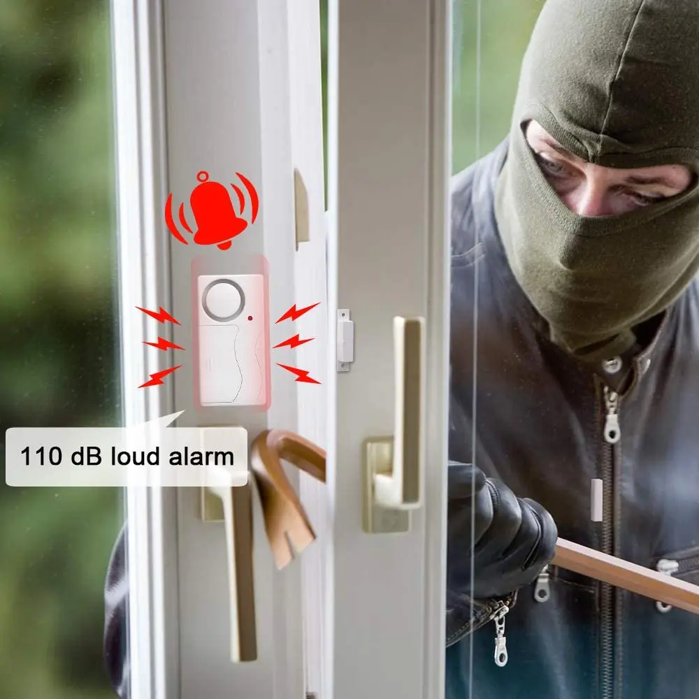 Hollarm-Capteur de porte ABS sans fil pour système d\'alarme domestique, télécommande d\'ouverture et de fermeture, alerte de fenêtre, détecteur de