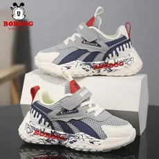 

Kid Sneakers Sport Shoes for Boys Fashion Leather Children Breathable Mesh Comfort Shoes Casual Walking Outdoor Running Shoes