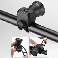 Mtb Road Cycling Bicycle Alarm Horn 120db Bicycle Electronic Horn Loud Warning Sound Usb Charging Waterproof Bike Accessories