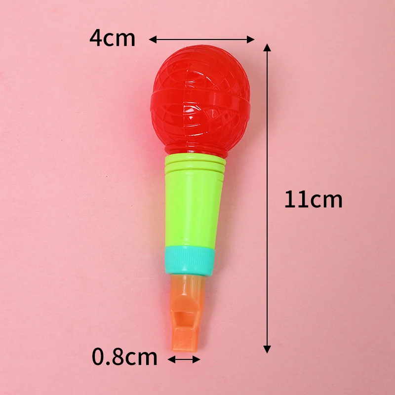 5pcs/bag Children Cartoon Microphone Microphone Modelling Toys Funny Cute Whistle Toys Children's Birthday Holiday Props Gift