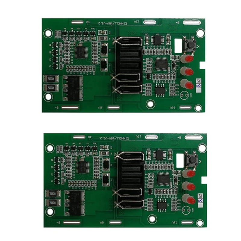 2Pcs RISE-4511396 Li-Ion Battery Charging Protection Circuit Board Pcb Board For Einhell Power X-Change 18V 20V Lithium