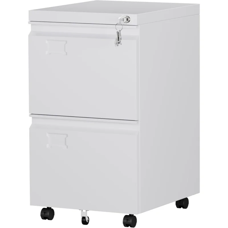 Мобильный шкаф для документов с двумя ящиками