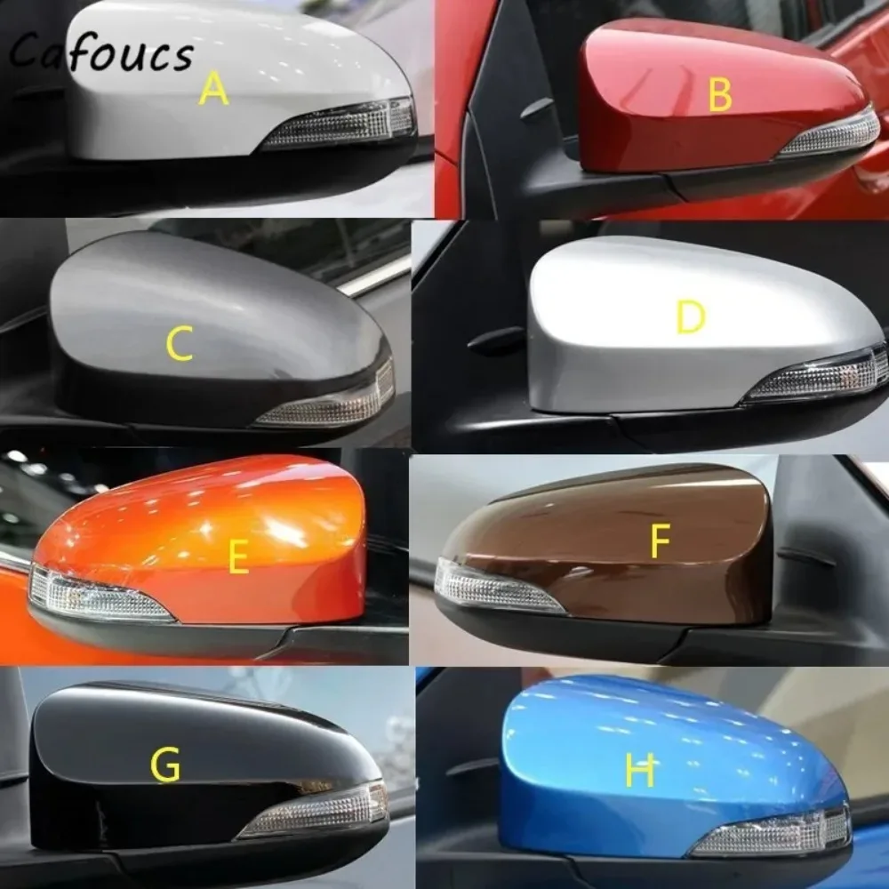 Rearview Mirror Cover Housing Cap For Toyota Yaris 2012 2013 2014 2015 2016 2017 2018 2019 Fit Version with Turn Signal Light