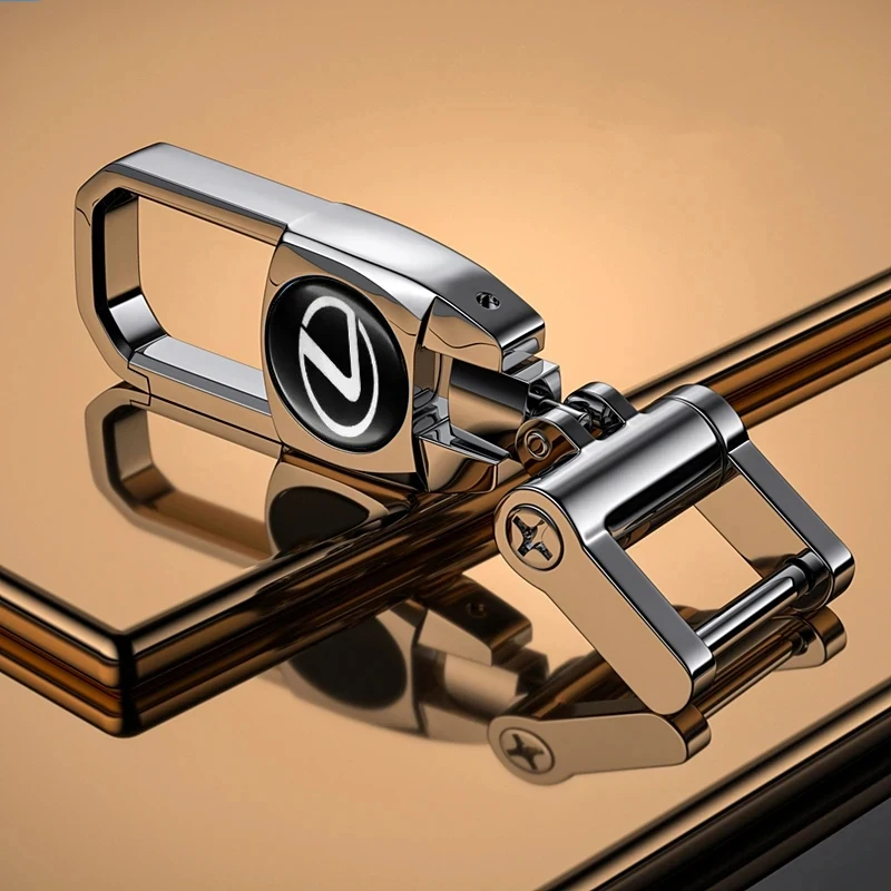 سلسلة مفاتيح شارة تصفيف السيارة ، حلقة مفاتيح معدنية ، ملحقات لكزس F Sport ، RX ، NX ، LS ، UX ، LM ، GX ، LC ، RZ ، IS ، CT ، GS ، RC ، HS ، SC ، TX ، 1