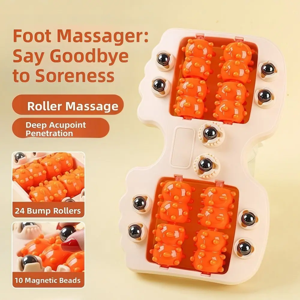 Rolo massageador de pés de pata de gato, terapia de acupressão, alívio da dor, massageador de ponto de acupuntura, circulação melhorada, portátil