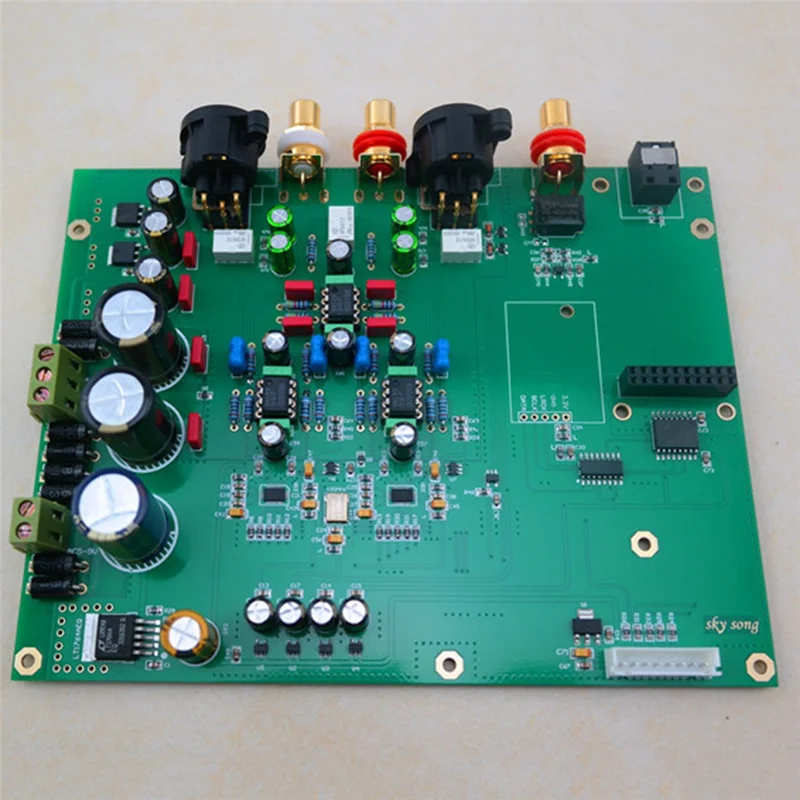 ELECT-Dual Es9038q2m DAC Decoder Hifi Coaxial Pcm384k DSD128 Kit With USB DSD512 Bluetooth Input TFT Screen Tuning Version