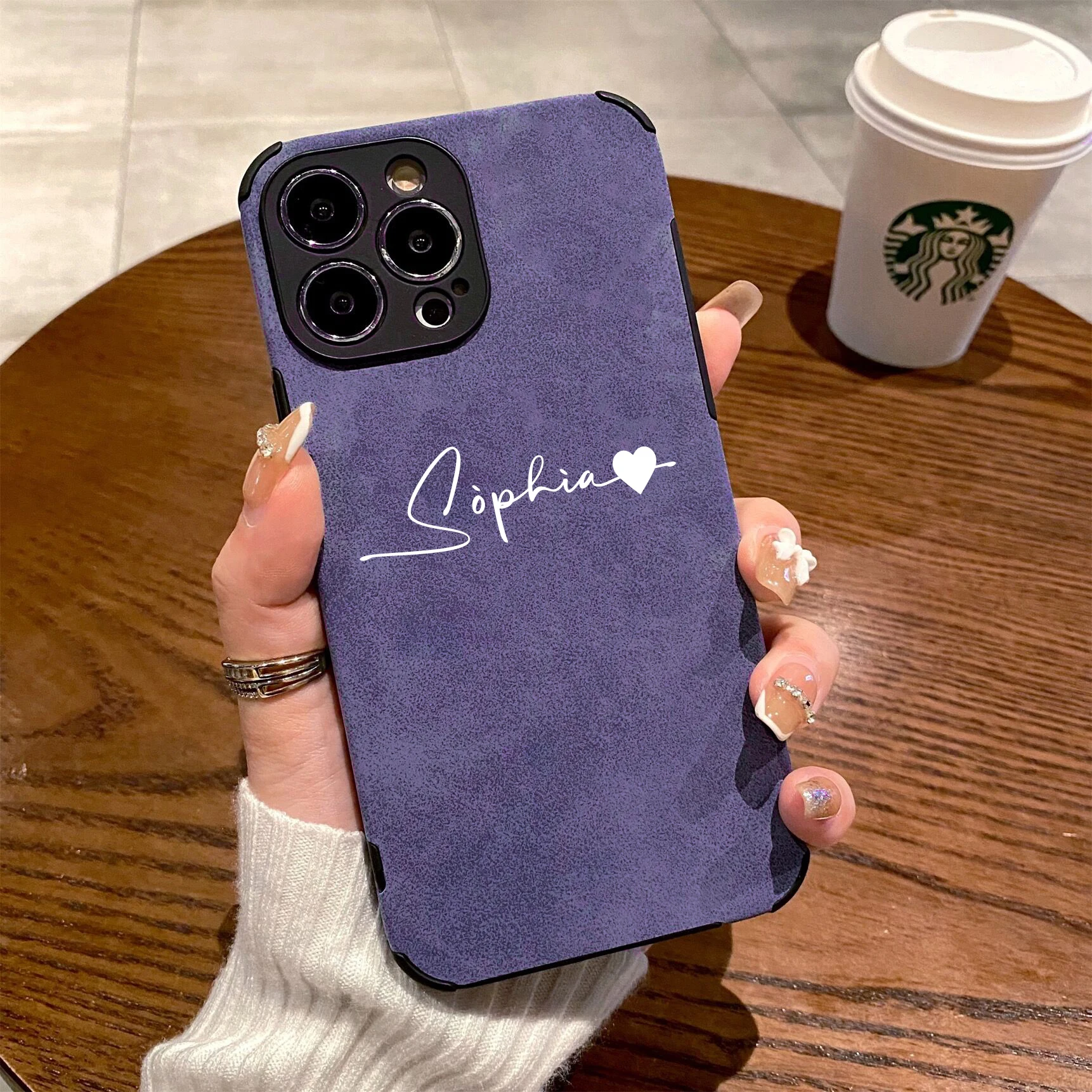 15 Pro Max Case Personalised Customized DIY Name Soft Lambskin Leather Luxury Cover For iPhone 11 12 13 14 15 Pro Max Gifts