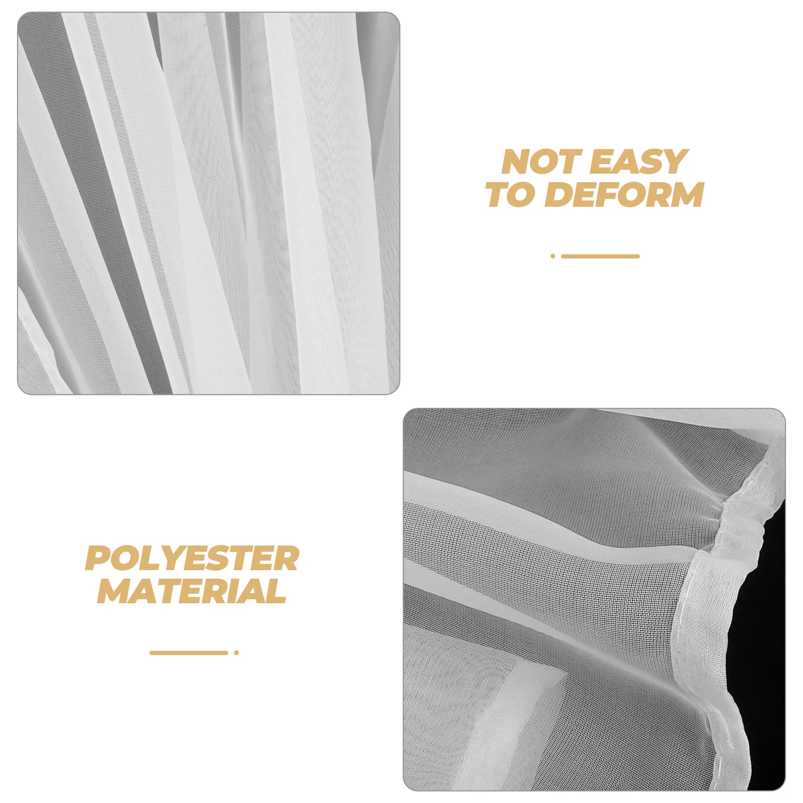 2 stuks lichtfilterende vitrages wit gaas raamgordijnen voor woonkamer slaapkamer keuken boerderij rustieke stijl polyester