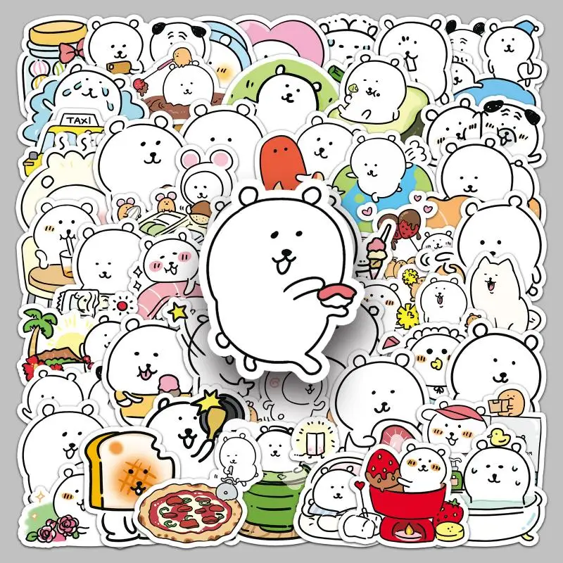 50Pcs Chiikawa Stickers Kawaii Anime Cute Girls Creative Skateboard Refrigerator Ipad Phone Decorative Stickers Accessories