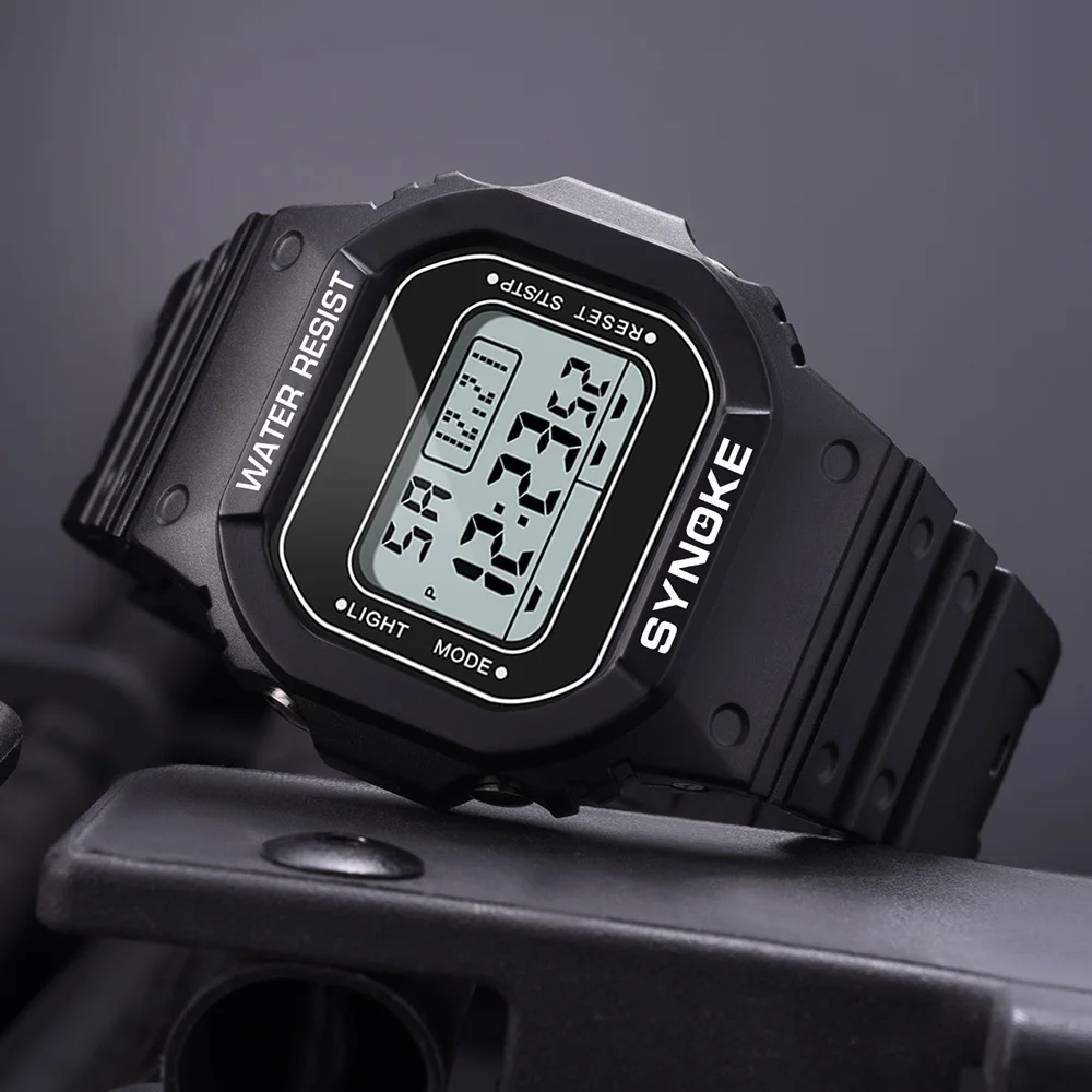 Reloj Digital militar para hombre y mujer, cronógrafo deportivo luminoso, electrónico, resistente al agua