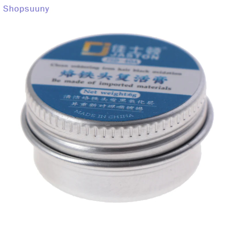 [SU]Soldering Iron Tip Refresher Cream Clean Paste For Iron Tip Black Non Stick Tin[SU]