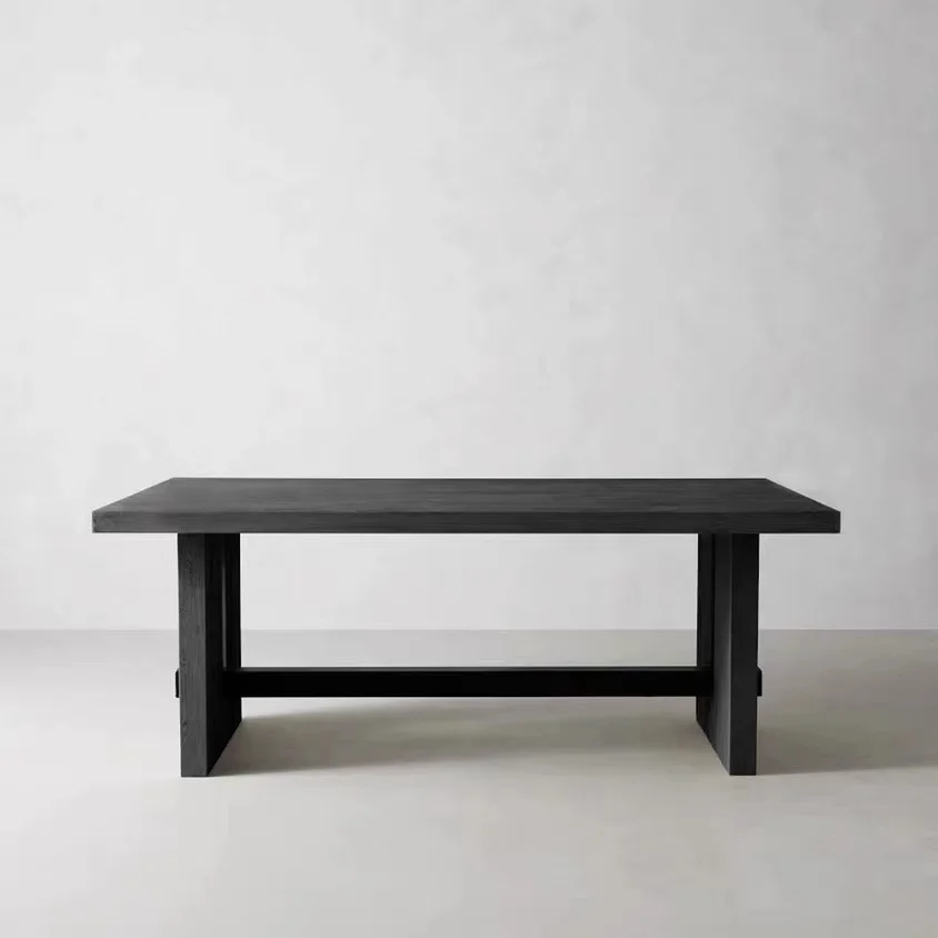 Nordic solid wood conference table, modern minimalist office table, American reading board table, long table