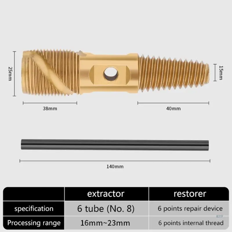 Broken Water Pipe Screw Extractor Kit Water Pipe Screw Removal Tool 1/2 3/4 Inch Pipes Valves Faucet Screw Extractor