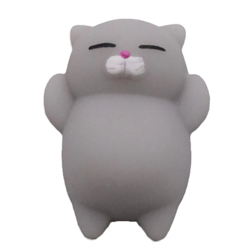 for Cat Lovers Toy Angry for Cat Figurine to Press Pinch Soft Squeeze Toy for Kids Calm for Focus Concentration T