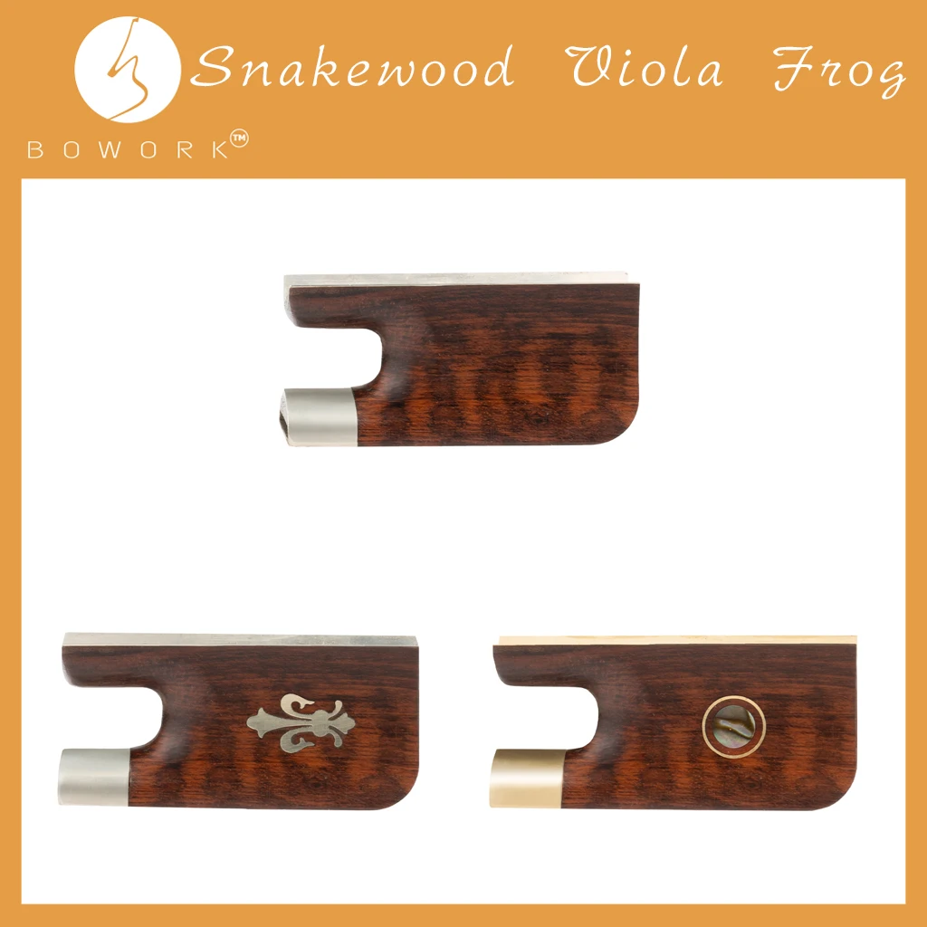 

BOWORK Master Snakewood Viola Bow Frog Replacement Viola Bow Parts For Viola Makers