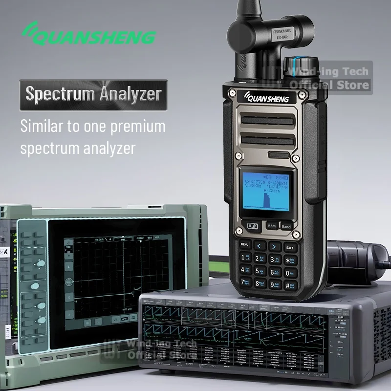 Quansheng TK11(8) 10 واط لاسلكي تخاطب AM FM SSB استقبال مزدوج 3000 مللي أمبير ماجيك صوت الطيف محلل تردد متر نفس راديو لحم الخنزير