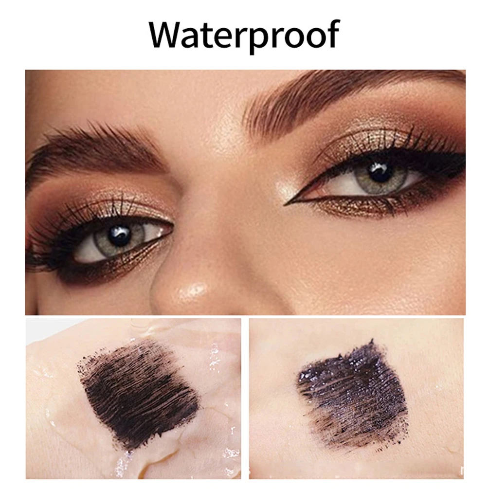 8 مللي ماسكارا ذات علامة خاصة شعار مخصص أنبوب ذهبي مقاوم للماء مقاوم للتلطخ طول سماكة الشباك ماسكارا طويلة الأمد ماكياج