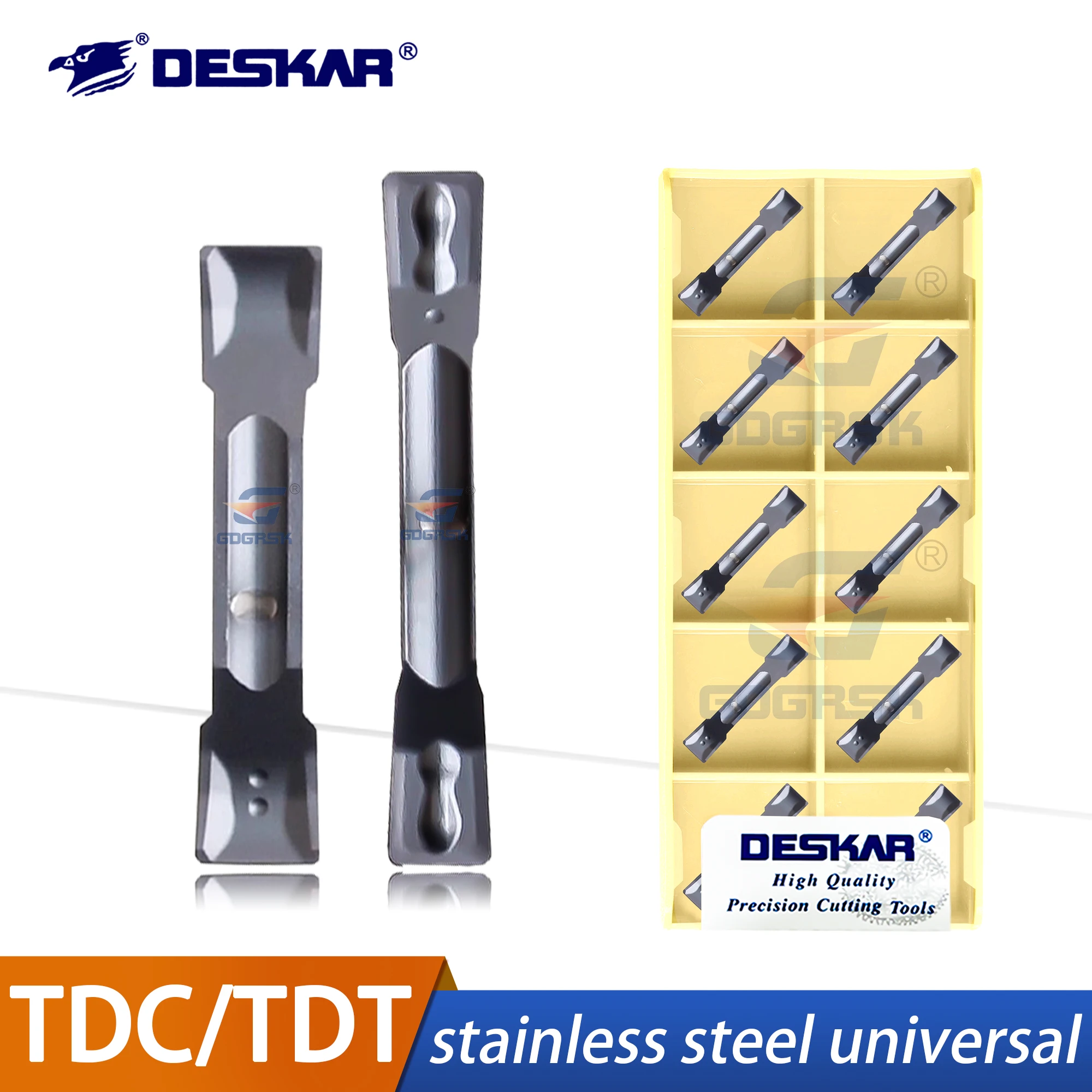 

DESKAR 100% Original Numerical Control End Face Cutting Grain TDC/TDT200/300/400 LF6018 Stainless Steel Slotted Blade