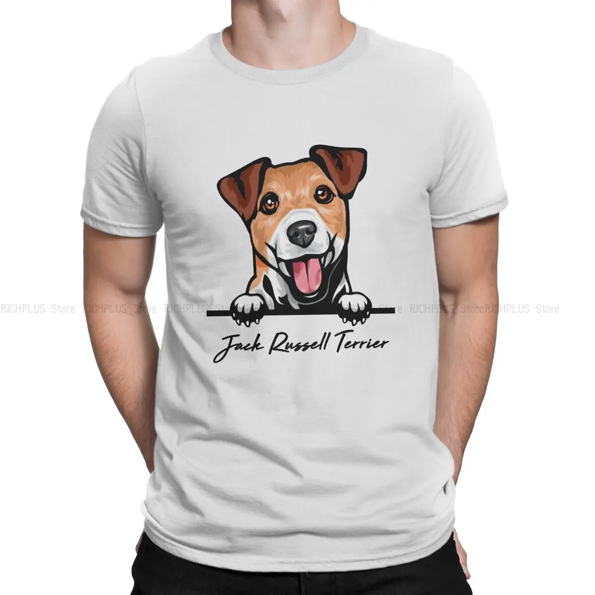 Man TShirt Jack Russell Terrier Fashion Polyester T Shirt Original Streetwear Hipster