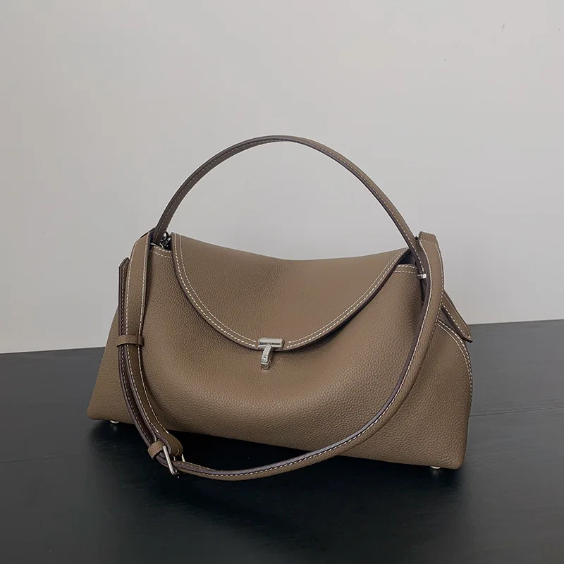 Borsa a tracolla svedese marca vera pelle borsa a tracolla da donna di alta qualità con chiusura a T borse versatili in pelle bovina di lusso di moda