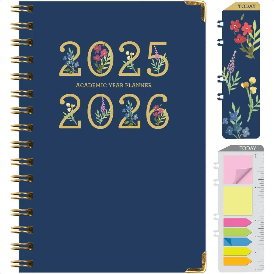 hardcover-anno-accademico-20252026-giugno-2025-a-luglio-2026-55x8-agenda-annuale-mensile-settimanale-giornaliera-pagina-tascabile-segnalibro