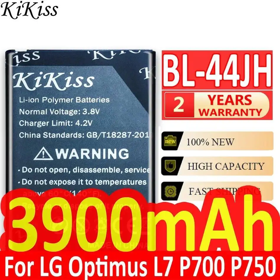 

Аккумулятор мобильного телефона BL-44JH 3900 мАч для LG Optimus L7 P700 P750 P705 MS770 E440 E460 E455
