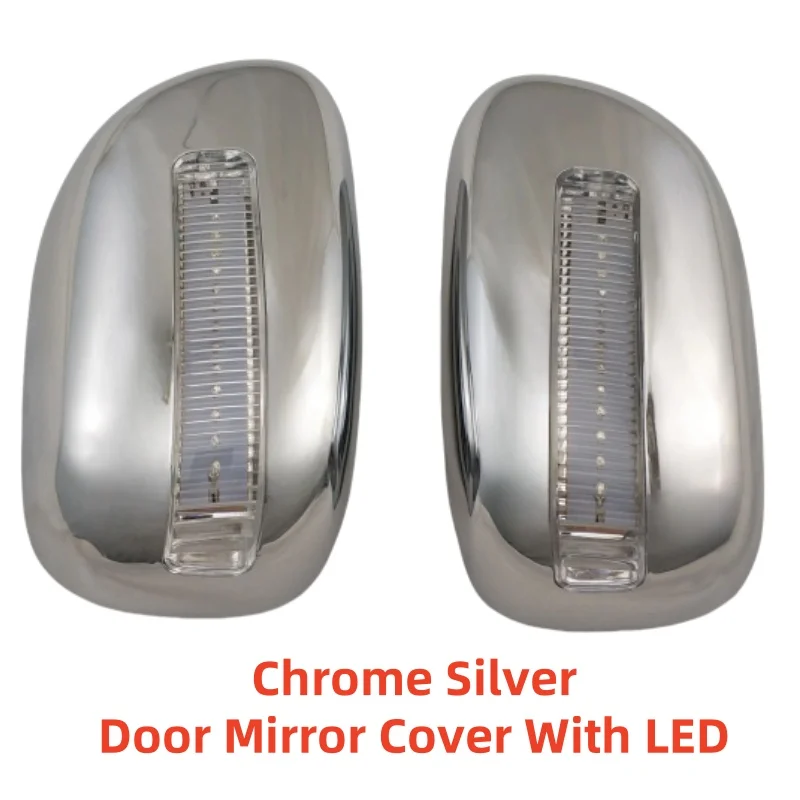 اكسسوارات السيارات الديكور أغطية مرايا الباب الجانبي مع أدوات LED لتويوتا كورولا 2001 2002 2003 2004 ملصقات السيارات