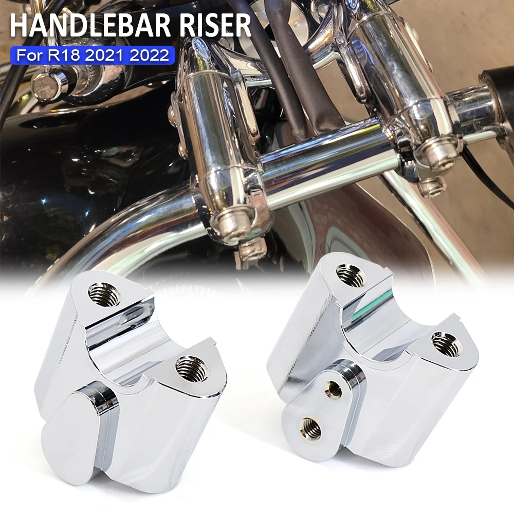 R18 Classic Accessories CNC Aluminum Handlebar Risers Handle Bar Mounting Lift Clamp Adapters For BMW R 18 r18 2021 2022