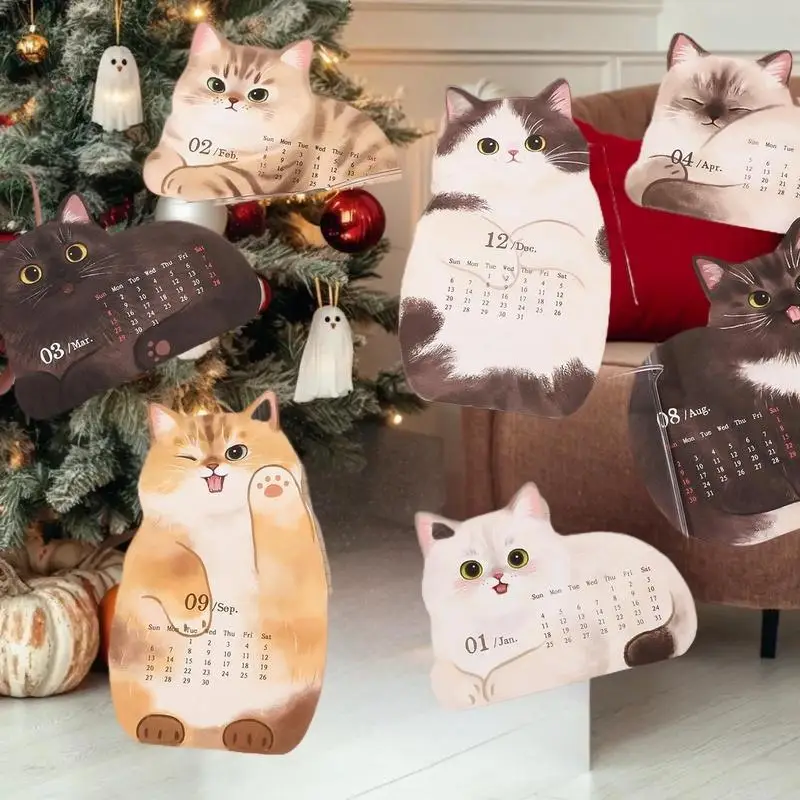 Calendario pianificatore 2026: design simpatico cane gatto per organizzare l'agenda annuale