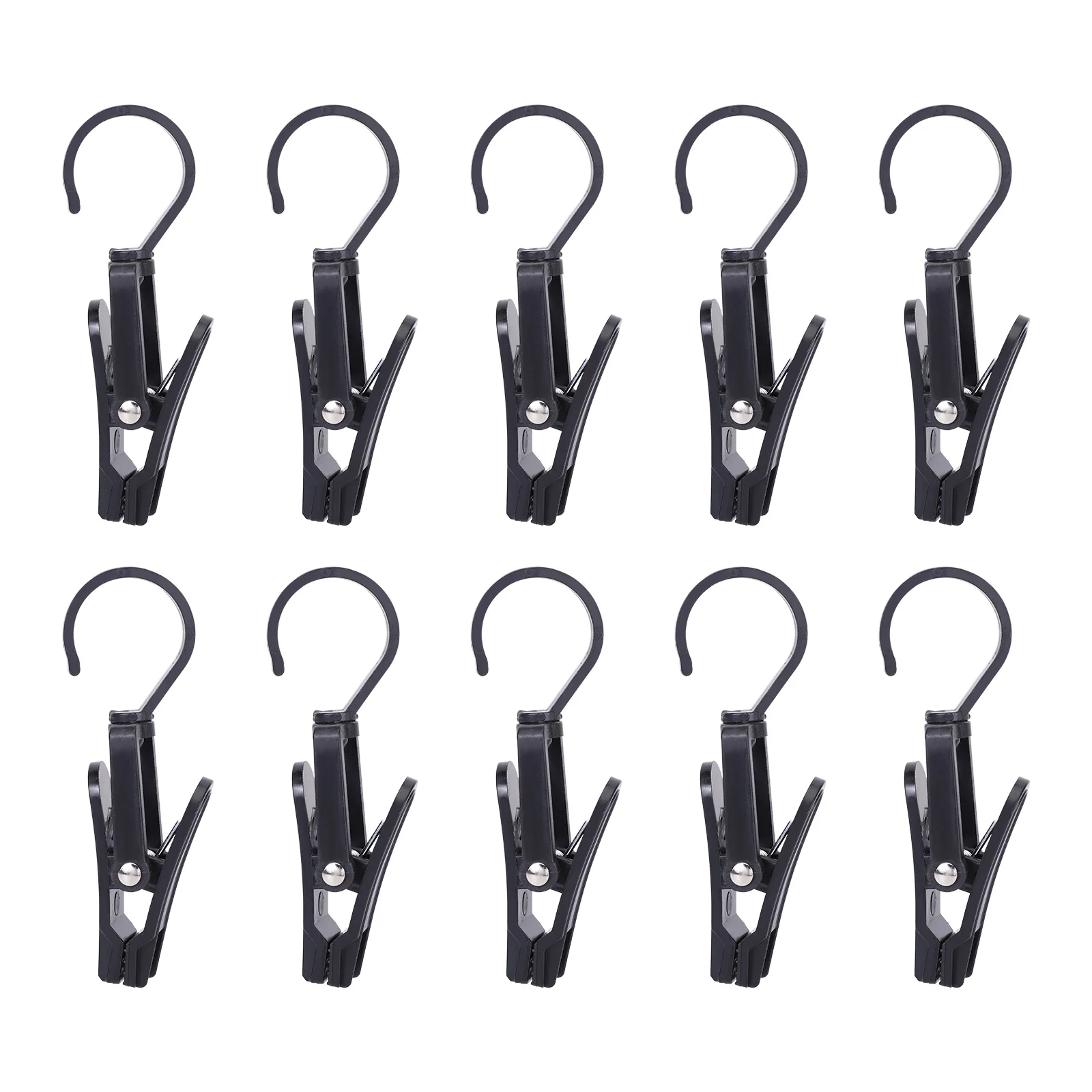 

10pcs Rotating Glove Plastic Swivel Hooks Travel Suitable Clothing Towels Boots Wellies Laundry