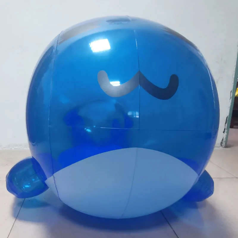 Children's Toys Cute Desgin Blue Custom PVC Inflatable Anime Whale Balloon, Vinyl Inflatable Anime Whale Air Ball