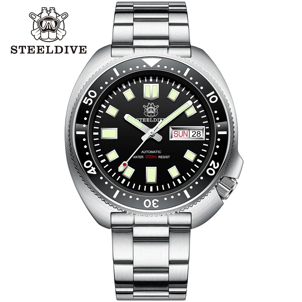 STEELDIVE SD1970W 2024 nuovo arrivo Captain Willard Watch NH36 Diver orologi zaffiro orologio meccanico da uomo orologi da polso automatici