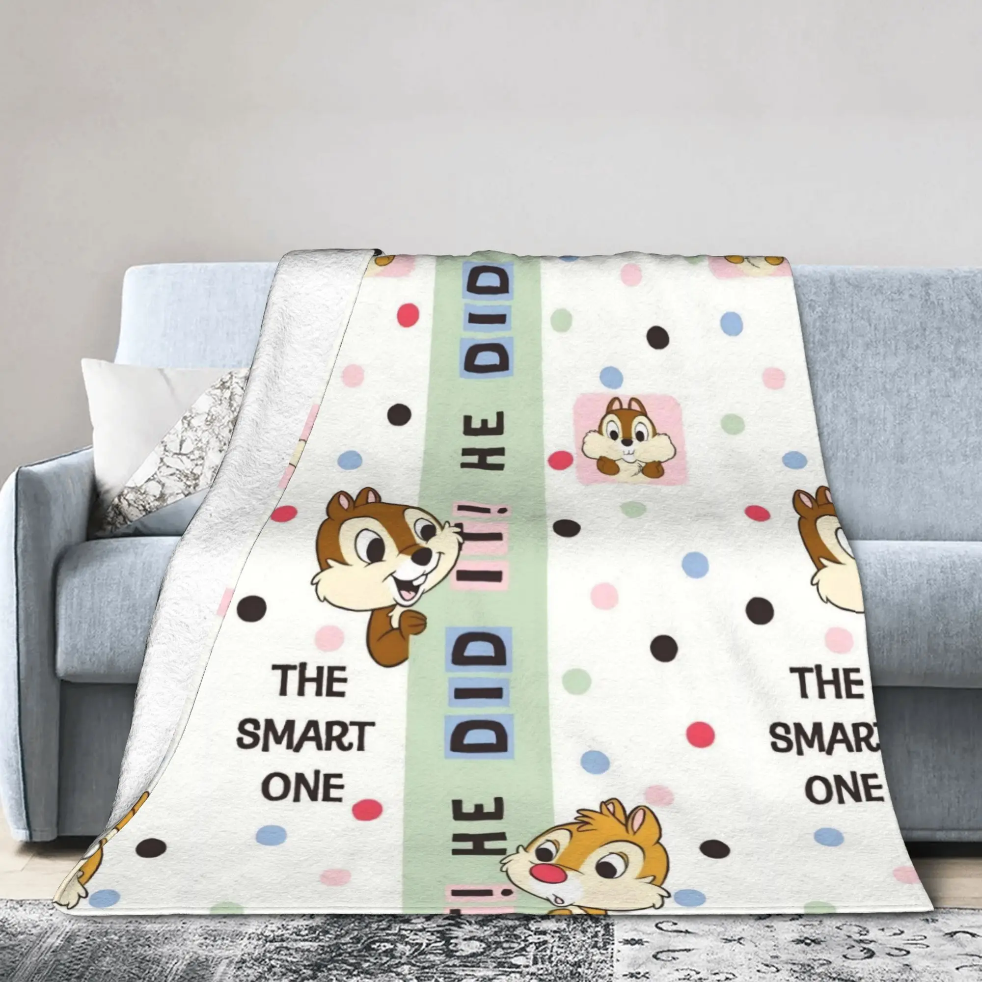 

Chip Dale Cartoon Blanket Flannel Printed Multi-function Lightweight Thin Throw Blankets for Bedding Outdoor Quilt