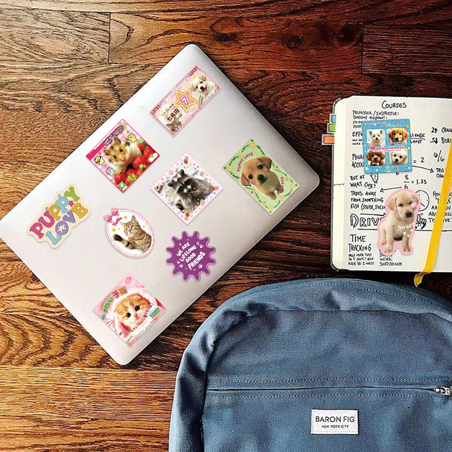 50PCS Creative Cute Animal Japanese Personalized Stickers DIY Phone Case Laptop Water Cup Computer Decoration Stickers