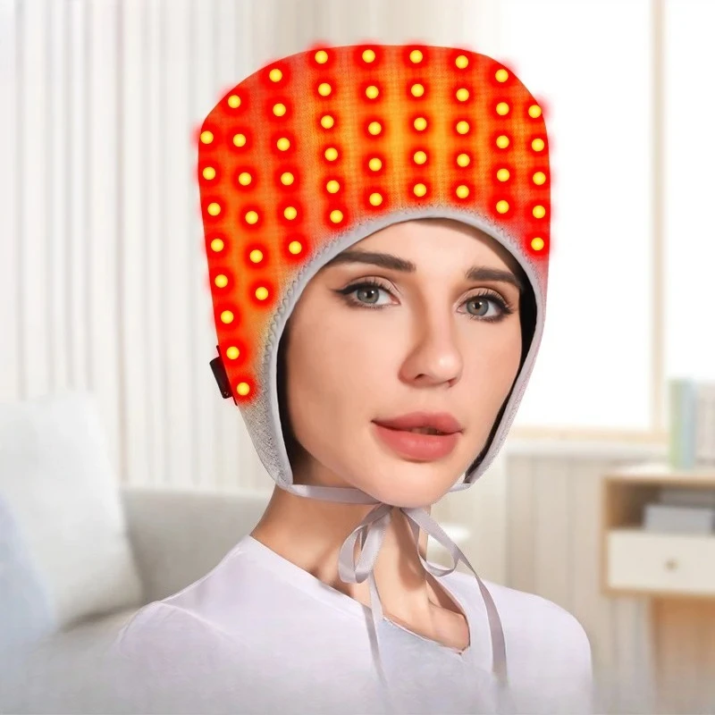 

Red Light Moxibustion Hot Compress Heating Caps Far-infrared Cold and Windproof Warm Cap Heating Head and Neck Protection Cap