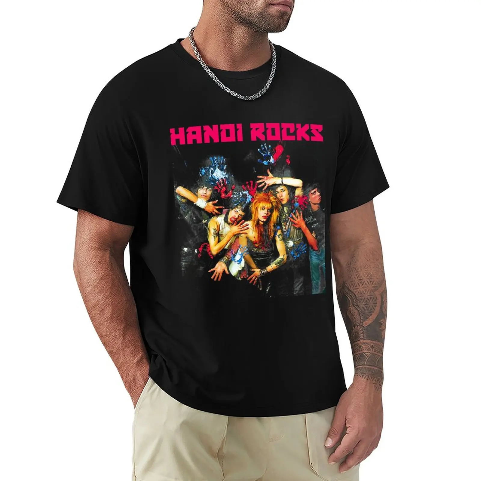 Hanoi Rocks T-Shirt T-Shirt animal print shirt for boys shirts graphic tees boys white t shirts men workout shirt