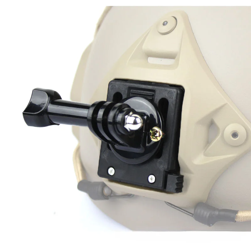 Tactical Capacete Base Adapter, montagem fixa para GoPro Hero Action Camera, RÁPIDO, MICH, NVG, acessórios
